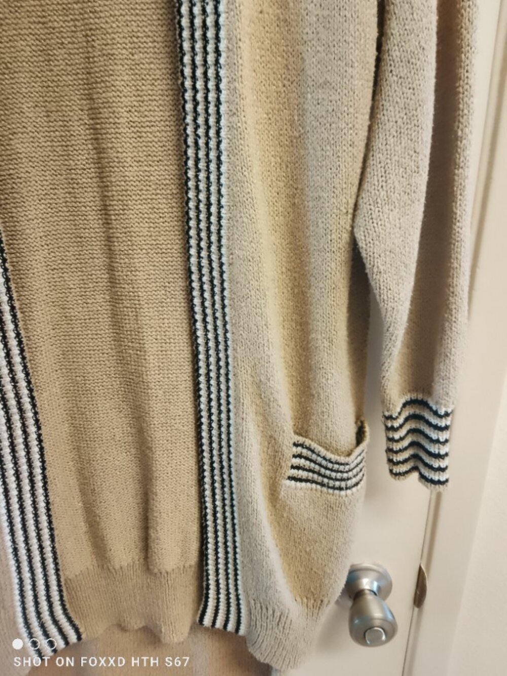 Vintage Christian Dior Separates 3 pc Tan Sweater Skirt Set Small - Picture 4 of 16